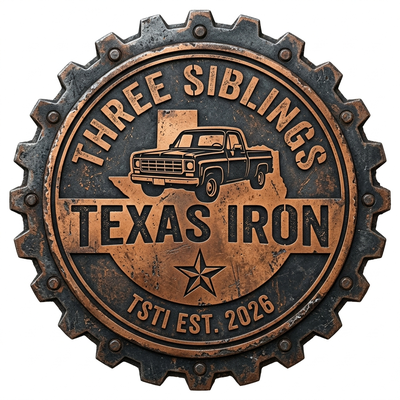 Three Siblings Texas Iron Logo